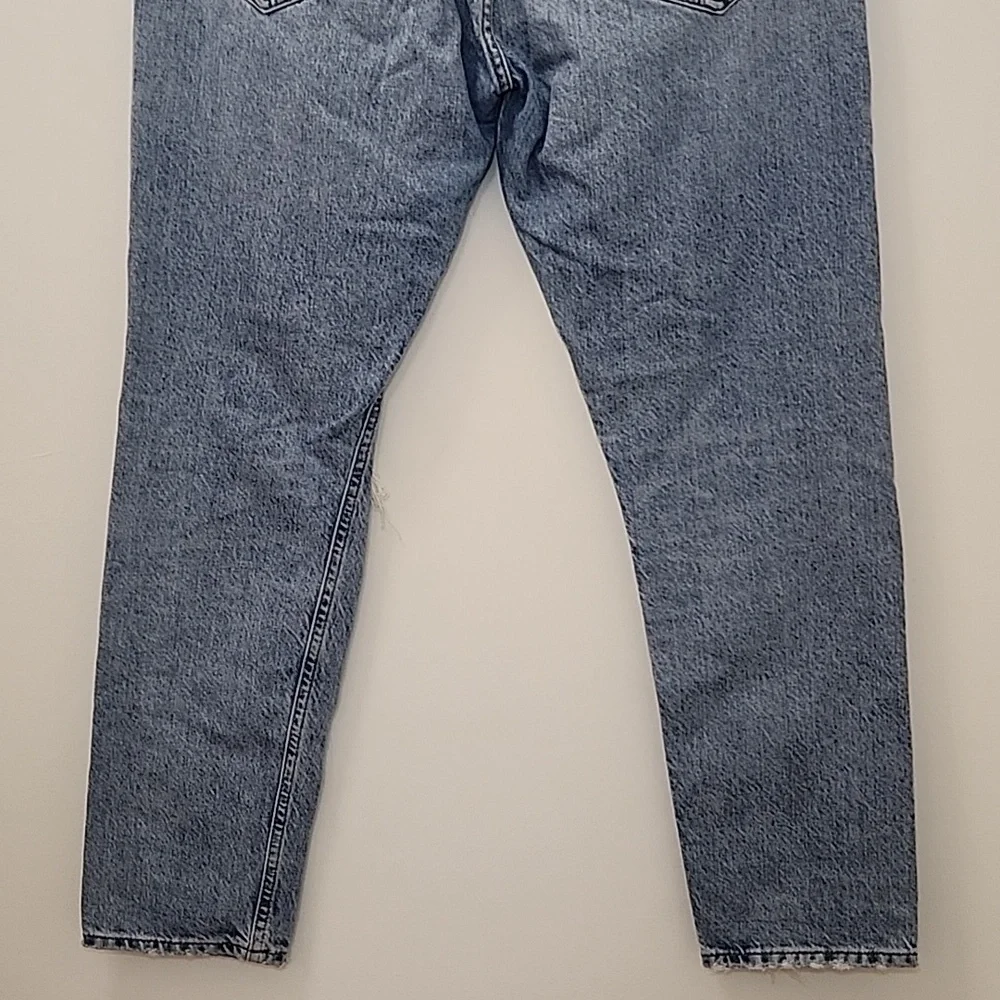 AGOLDE 100% Organic Cotton Jamie High Rise Jeans Distressed Button Fly Sz 29 - Picture 13 of 16